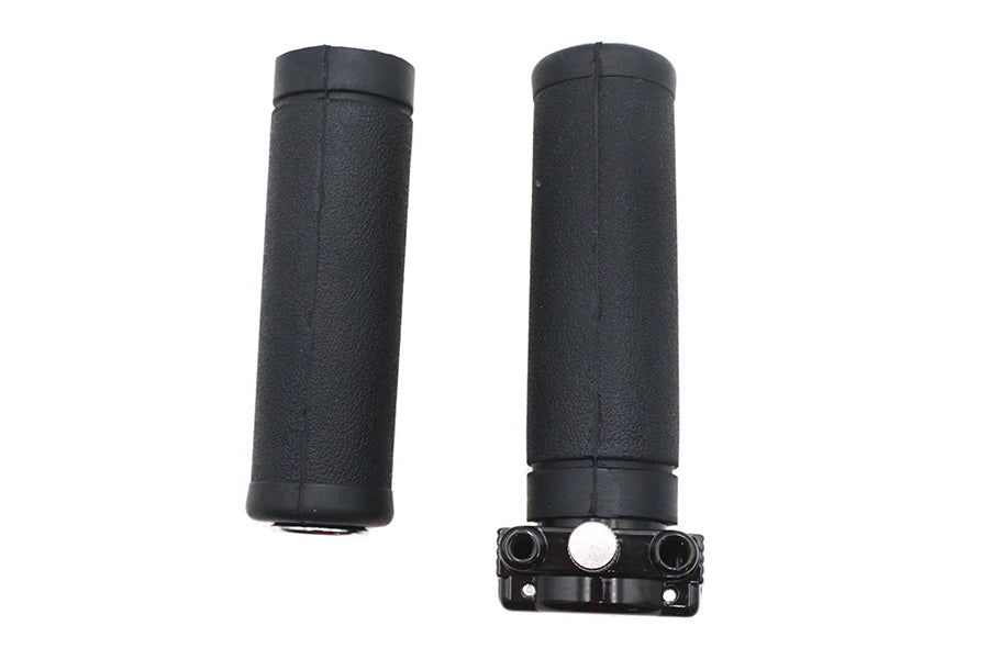 V-Twin Black Dual Cable Throttle Assembly Part #70385B for Harley Davidson