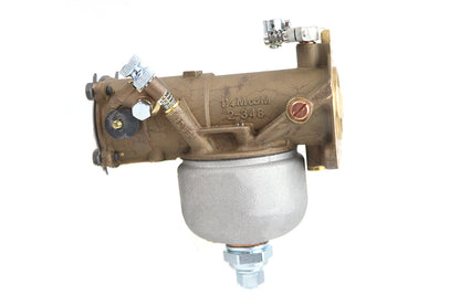 Motorshop Replica Indian Chief Linkert Carburetor Assembly with Large Capacity Bean Pot Bowl and Complete Fittings