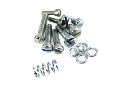 V-Twin Linkert Throttle Lever Replacement Screw and Spring Kit Zinc for Harley Davidson FL Models