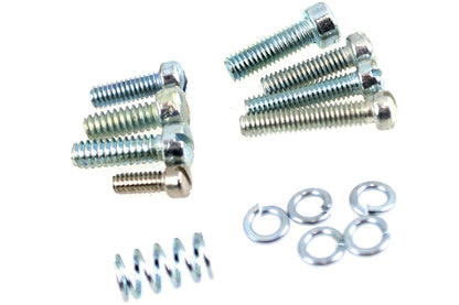 V-Twin Linkert Throttle Lever Replacement Screw and Spring Kit Zinc for Harley Davidson FL Models