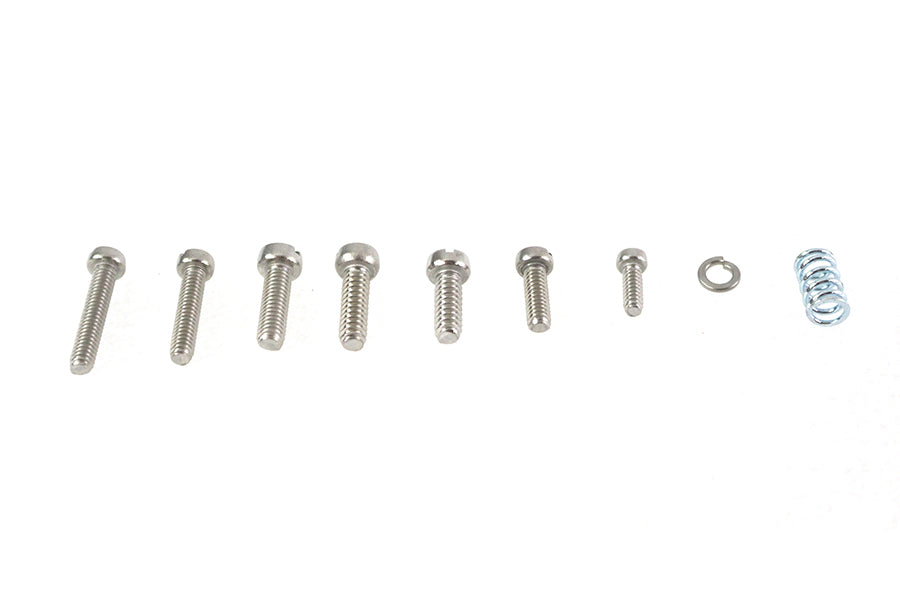 V-Twin Linkert Throttle Lever Replacement Screw and Spring Kit for Harley Davidson FL (1941-1950)