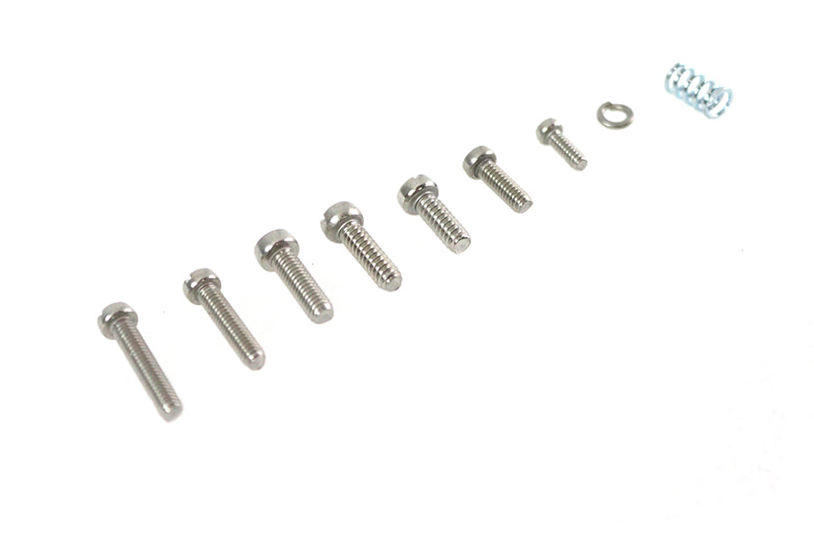 V-Twin Linkert Throttle Lever Replacement Screw and Spring Kit for Harley Davidson FL (1941-1950)