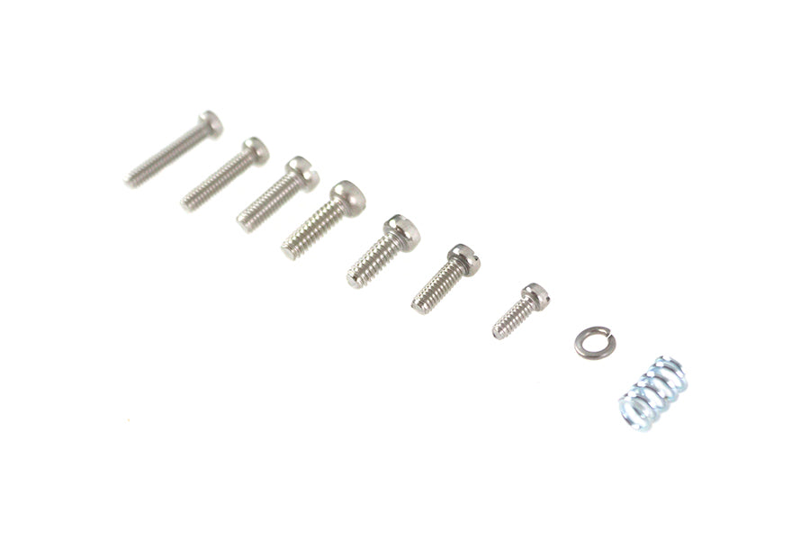 V-Twin Linkert Throttle Lever Replacement Screw and Spring Kit for Harley Davidson FL (1941-1950)