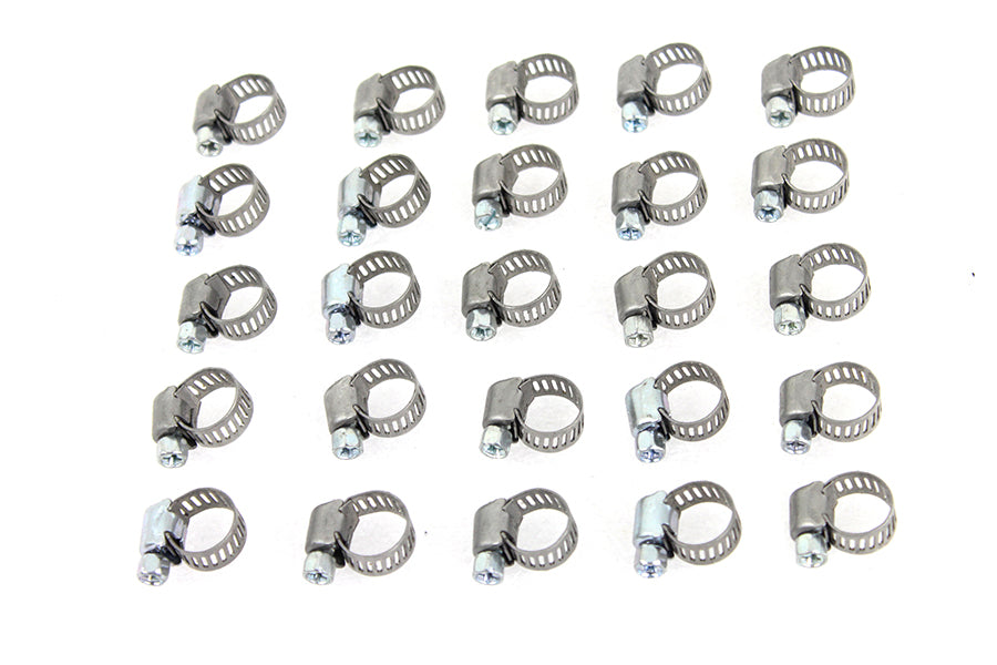 V-Twin Stainless Steel Worm Clamp with Phillips Screw - Pack of 25, Part Number 81021E