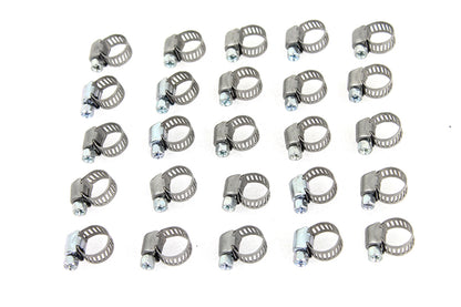 V-Twin Stainless Steel Worm Clamp with Phillips Screw - Pack of 25, Part Number 81021E