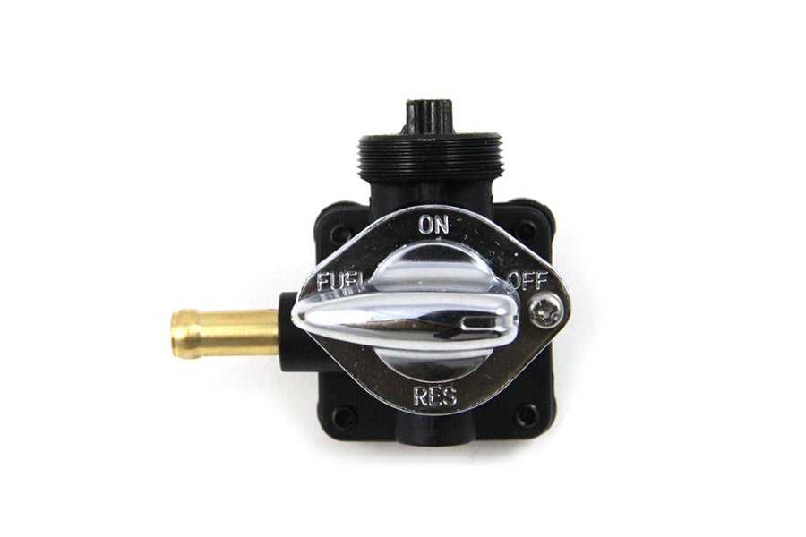 V-Twin Vacuum Petcock Fuel Valve Black for Harley Davidson FLT & FXD 2002-2006