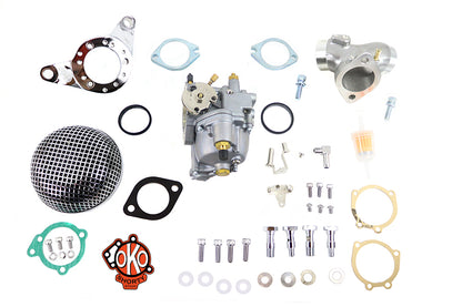 V-Twin OKO Performance 1-7/8 inch Shorty Carburetor Kit for Harley Davidson FLH