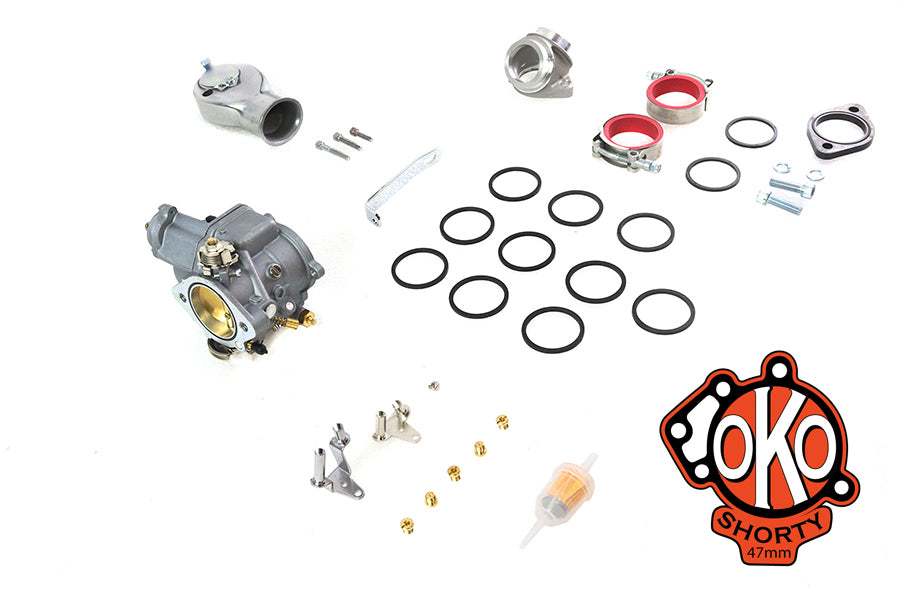 V-Twin 35-1830 OKO 1-7/8 inch Shorty Carburetor Kit