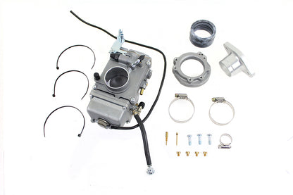 V-Twin OKO 42mm Flatside Carburetor Kit with Manifold and Adapter Rings