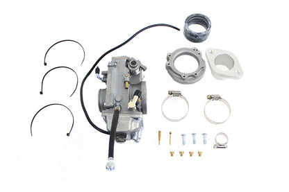 V-Twin OKO 42mm Flatside Carburetor Kit with Manifold and Adapter Rings