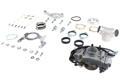 V-Twin OKO 45mm Flatside Carburetor Kit for Harley Davidson FLST Models