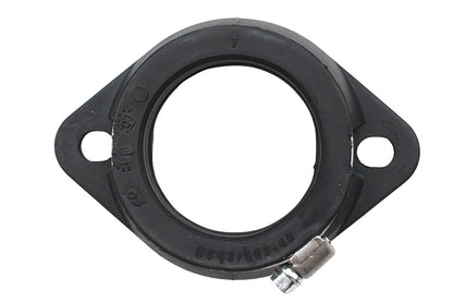 Ultima 42mm Mikuni Flange Adapter - Black Rubber with Stainless Steel Clamp