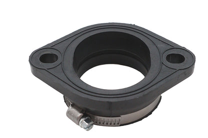 Ultima 42mm Mikuni Flange Adapter - Black Rubber with Stainless Steel Clamp