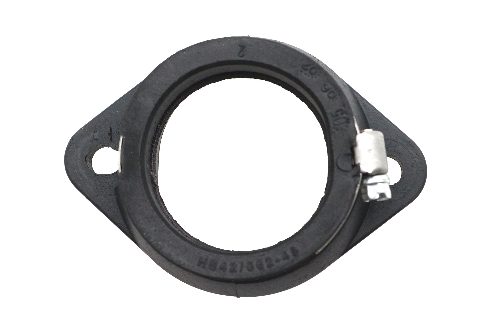 Ultima Mikuni Flange Adapter 45mm Black - Durable Rubber and Stainless Steel Clamp