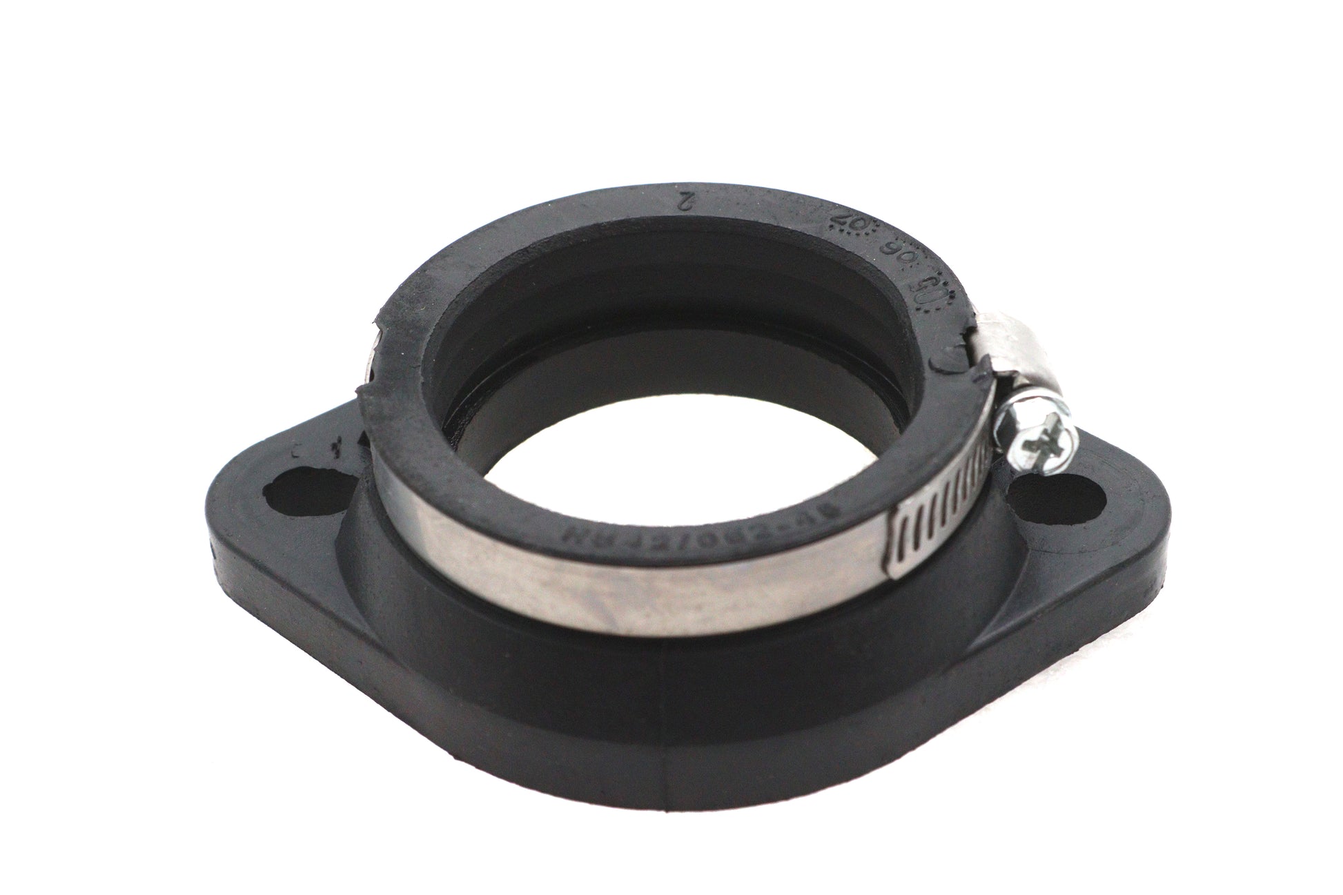 Ultima Mikuni Flange Adapter 45mm Black - Durable Rubber and Stainless Steel Clamp