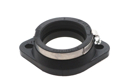 Ultima Mikuni Flange Adapter 45mm Black - Durable Rubber and Stainless Steel Clamp