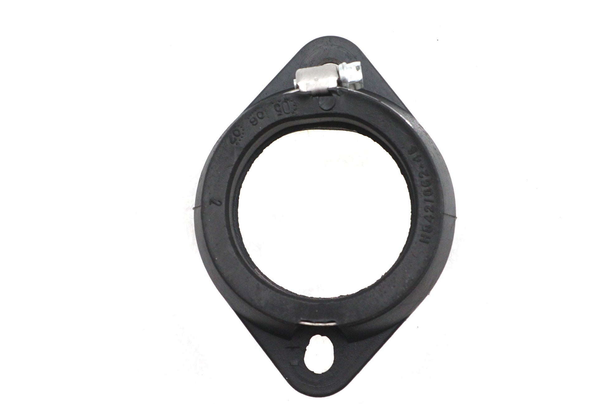 Ultima Mikuni Flange Adapter 45mm Black - Durable Rubber and Stainless Steel Clamp