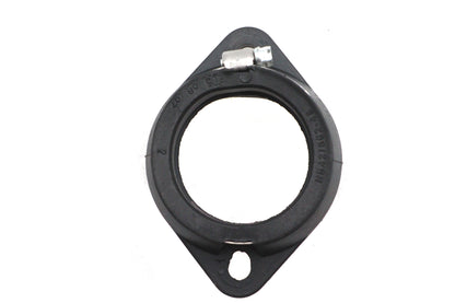 Ultima Mikuni Flange Adapter 45mm Black - Durable Rubber and Stainless Steel Clamp