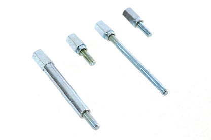 V-Twin Shorty Float Bowl Screw Set Zinc for 1-7/8 inch Carburetors