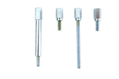 V-Twin Shorty Float Bowl Screw Set Zinc for 1-7/8 inch Carburetors