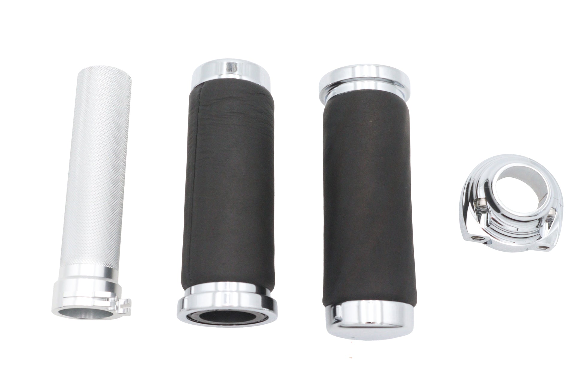 Ultima Twist Grip Assembly Chrome for Harley Davidson - Fits 1974-2008 Models