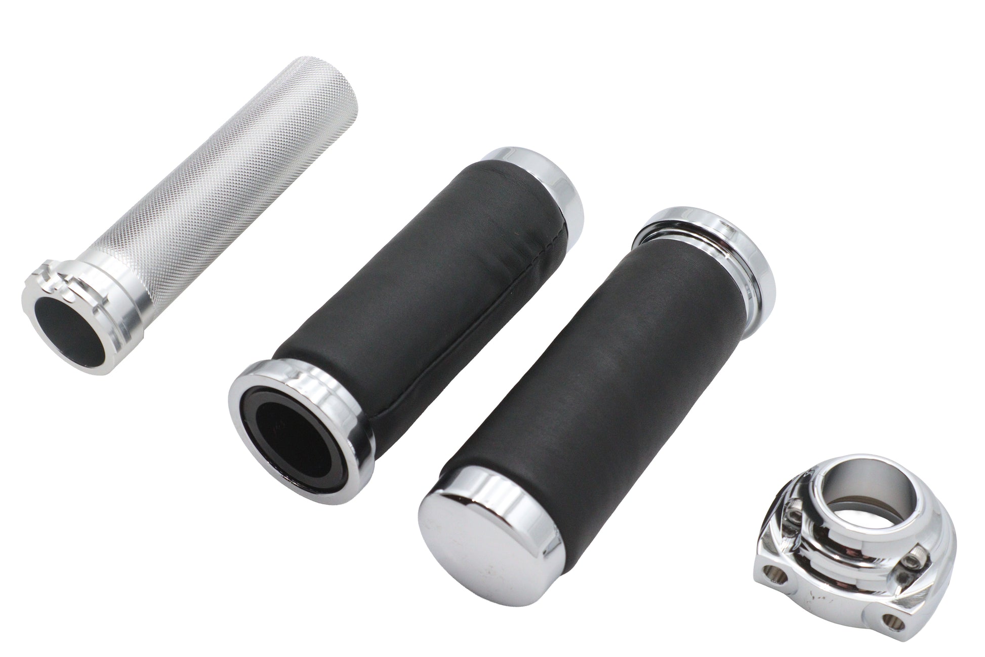 Ultima Twist Grip Assembly Chrome for Harley Davidson Motorcycles