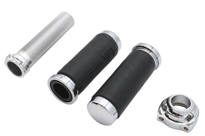Ultima Twist Grip Assembly Chrome for Harley Davidson Motorcycles