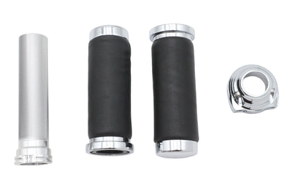 Ultima Twist Grip Assembly Chrome for Harley Davidson Motorcycles