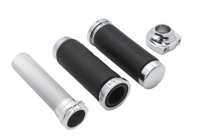 Ultima Twist Grip Assembly Chrome for Harley Davidson Motorcycles