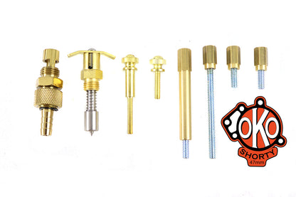 V-Twin Retro OKO Shorty Carburetor Parts Kit Brass - Compatible with OKO Carburetors