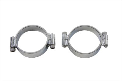 Sifton Chrome Intake Manifold Clamp Set for Harley Davidson FL & FX Models (Part #71858)