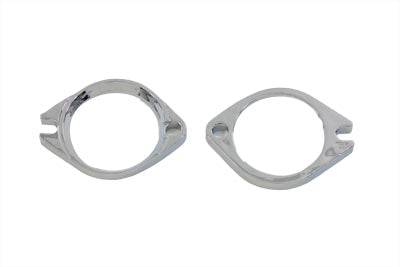 V-Twin Chrome Intake Manifold Flange Set for Harley Davidson FXST (1986-1995)