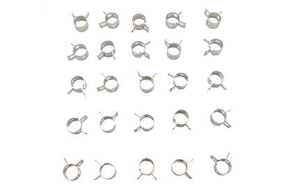 V-Twin Nickel Plated Oil Line Hose Clamp (Part #T03-6237-25)