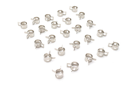 V-Twin Nickel Plated Oil Line Hose Clamp (Part #T03-6237-25)