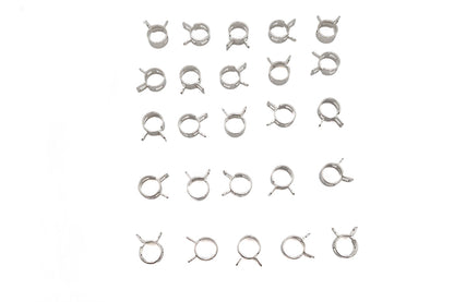 V-Twin Nickel Plated Oil Line Hose Clamp for 3/8 Inch Fuel and Oil Lines, Part T03-6238-25