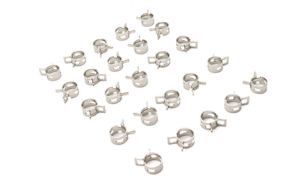 V-Twin Nickel Plated Oil Line Hose Clamp for 3/8 Inch Fuel and Oil Lines, Part T03-6238-25