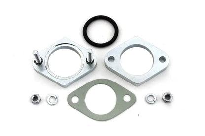 V-Twin Dell'Orto Spigot Carburetor Adapter with O-Ring Seal, Steel Flange - Model 35-9076 by V-Twin