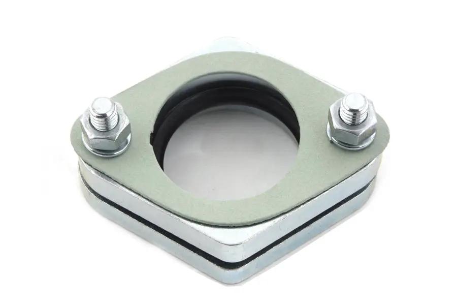 V-Twin Dell'Orto Spigot Carburetor Adapter with O-Ring Seal, Steel Flange - Model 35-9076 by V-Twin