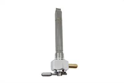Pingel Metric Hex Petcock Left Spigot without Nut - Polished for Harley Davidson FL (1965-1974) by Pingel