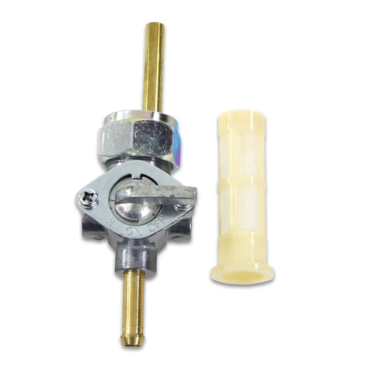 V-Twin Petcock Straight Outlet with Nut Alloy for Harley Davidson FL 1975-1984 by V-Twin