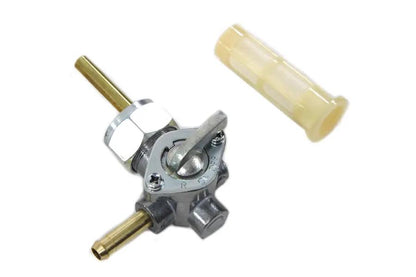 V-Twin Alloy Petcock with Nut and 90° Left Outlet for Harley Davidson FL Models by V-Twin