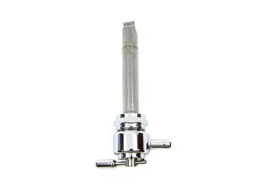 Pingel Metric Smooth Petcock Left Spigot with Nut Chrome for Harley Davidson FL 1975-1984 by Pingel