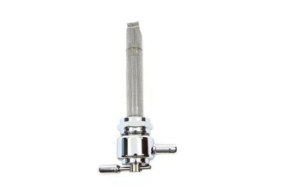 Pingel Metric Smooth Petcock Left Spigot with Nut Chrome for Harley Davidson FL 1975-1984 by Pingel