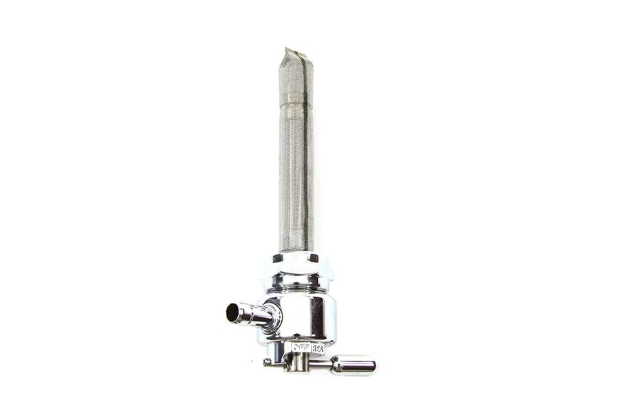 Pingel Metric Smooth Petcock Left Spigot with Nut Chrome for Harley Davidson FL 1975-1984 by Pingel