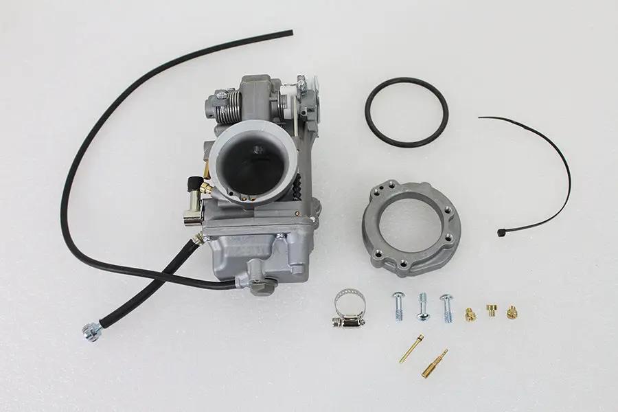 V-Twin OKO 42mm Flatslide Carburetor for Harley Davidson FLST - Natural Finish by V-Twin