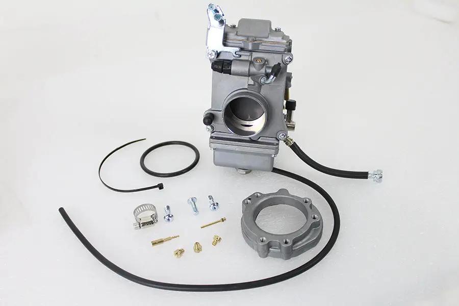 V-Twin OKO 42mm Flatslide Carburetor for Harley Davidson FLST - Natural Finish by V-Twin