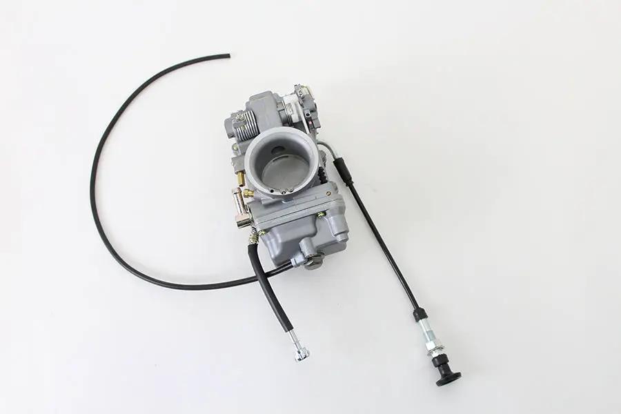 V-Twin OKO 45mm Flatslide Carburetor Natural for Harley Davidson FLST 1990-1999 by V-Twin