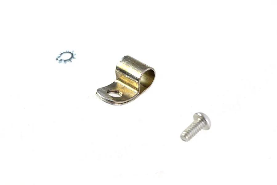 Colony Front Brake Cable Clip with Cadmium Finish for Harley Davidson FL (1950-1959) by Colony