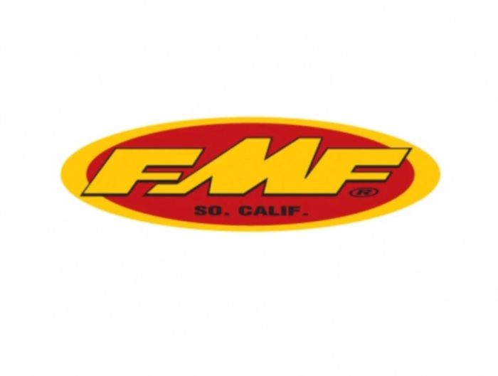 FMF Racing 23-inch Oval Trailer Sticker in Yellow and Red - Part #010594