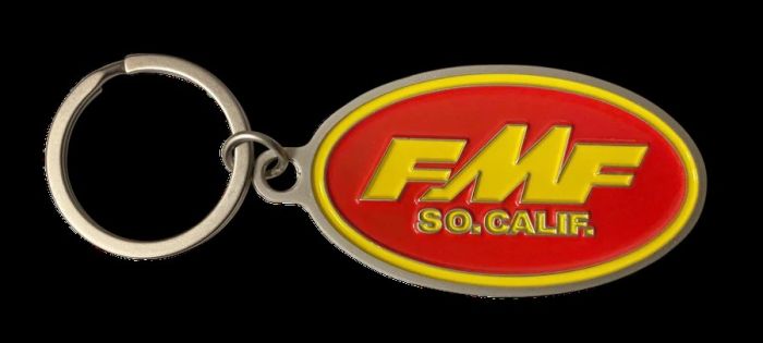 FMF Racing 1973 Oval Keychain - Durable Motorcycle Accessory